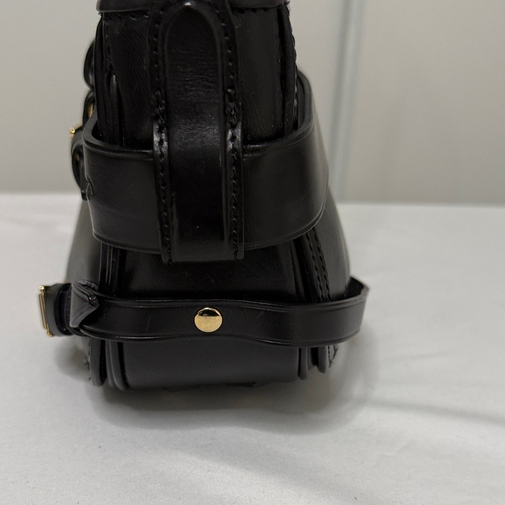 Burberry Black Shoulder Bag with Gold Details - Picture 3 of 16